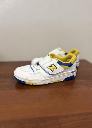 Дитячі кросівки для хлопчика new balance bb550 phb550cg 34,5 білі