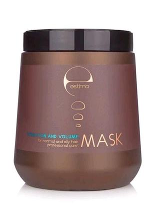 Маска estima strengthening and gloss mask зміцнення та сяйво, для всіх типів волосся, 1 л