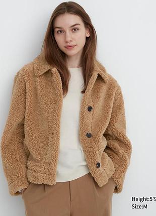 Флісова куртка флісовий жакет шерпа uniqlo pile lined fleece jacket