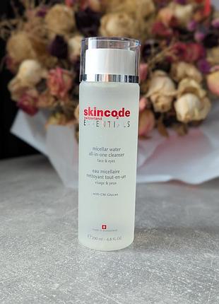 3в1 skincode essentials gentle cleanser, 200 мл мицеллярная вода мягкое очищающее средство для лица