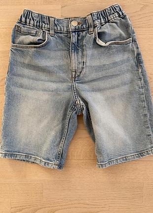 Джинсовые шорты h&amp;m мальчику, 7-8 лет