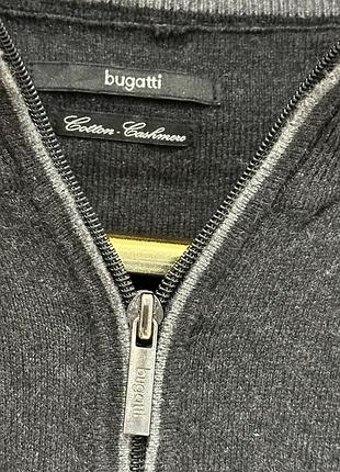 Bugatti кашеміровий  zip светр чоловічий 4