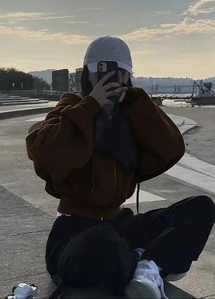 Женское худи короткое 2