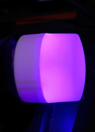 Мініліхтарик usb rgb lights плавно переливається живлення будь-якої від usb
 (зарядний моб.телефона usb пк ноутбука ресивера або dvd..)