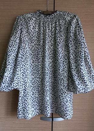 Блуза с пышными рукавами р. l-xl ax paris франция
