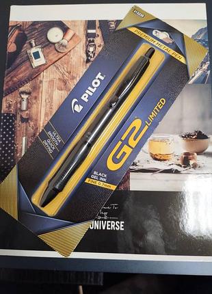 Ручка премиям класса pelot g2 limited premium gel roller pen + тетрадь