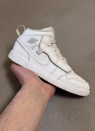 Nike air jordan 1 mid alt 35р 22-22.5см кросівки дитячі шкіряні оригінал