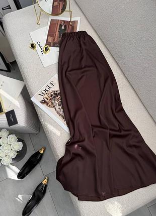 Юбка женская длинная макси шелковая легкая мягкая