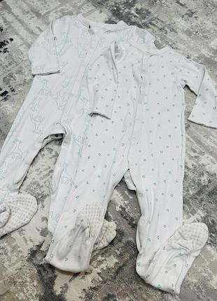 Сліп чоловічок з закритими ніжками піжама