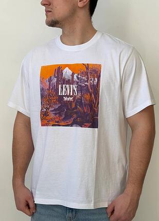 Футболка levis «mineral white - white»