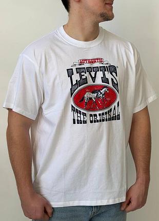 Футболка levis «levis horse poster w - white»