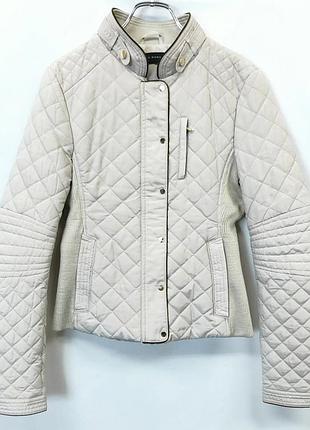 Стьобана куртка zara, стьоганая куртка бежевая xs no i