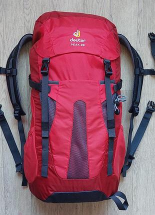 Рюкзак спортивный deuter peak 28l, с дождевиком (germany)
