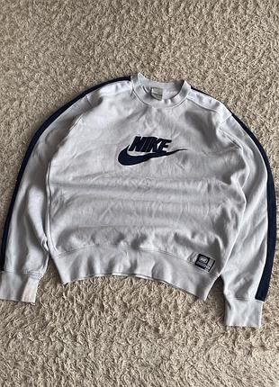 Чоловічий вінтажний світшот nike з великим лого оригінал