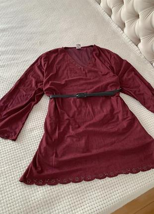 Плаття сукня платье бордове zara