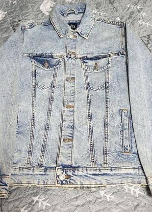 Вінтажна блакитна куртка zara s
