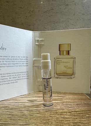 Оригінальний пробник mfk gentle fluidity gold 2