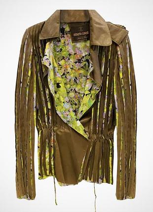 Жіноча шкіряна куртка roberto cavalli