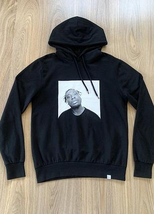Мужской чёрный хлопковый худи с принтом нигера chi modu odb old dirty bastard