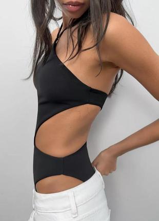Боді жіноче чорне  zara new