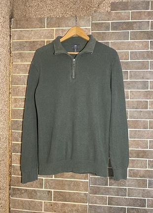 Теплий светр полузіпка жіночий, h&m