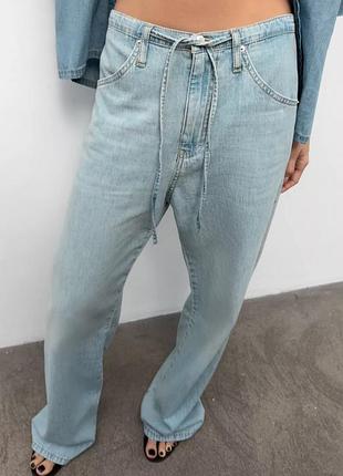 Джинси жіночі блакитні zara new