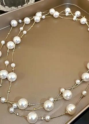 Кольє намисто довге акцентне кольє 4