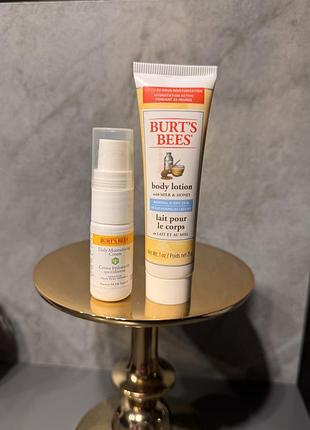 Щоденний зволожувальний крем burt's bees sensitive + крем для тіла та рук  набір