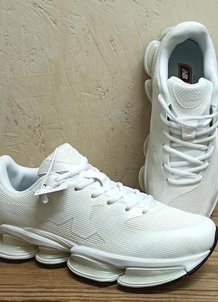 New balance 2000 кросівки чоловічі білі на гелієвій підошві текстиль