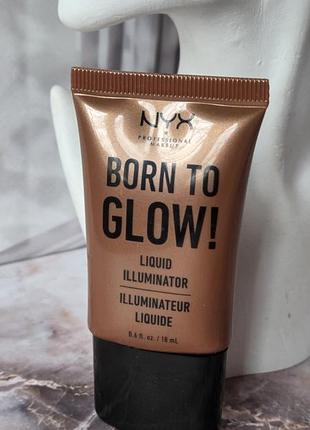 Рідкий хайлайтер (ілюмінатор) nyx professional makeup born to glow liquid illuminator відтінок li04