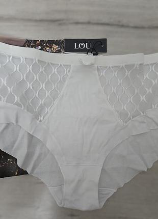 Труси бавовняні з мереживом безшовні "lou"