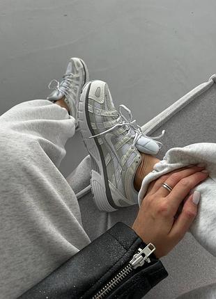 Кроссовки nike p-6000 white / silver