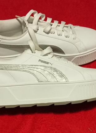 Кроссовки puma karmen space metallic- белые