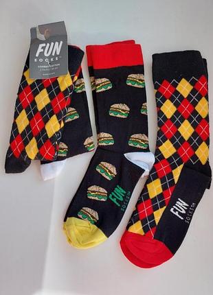 Комплект хлопковые носки fun socks 2 пары