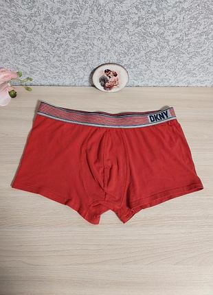Мужские красные трусы боксерки dkny.