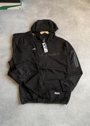 Lonsdale tech tracksuit оригінал новий чоловічий спортивний костюм чорний легкий без утеплення на весну осінь весняний лонсдейл фірмовий брендовий