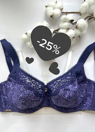 Бюстгальтер lanny mode 11848 ♥️ бавовна, 80d синій