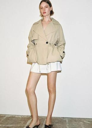 Тренч жіночий бежевий zara new