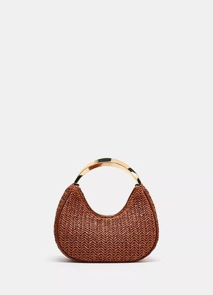 Сумка жіноча коричнева міні zara new