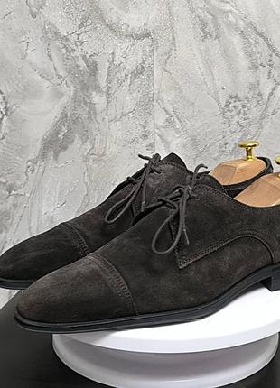 Мужские замшевые дерби boss tayil
