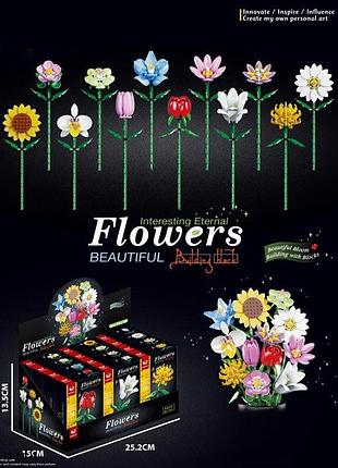 Конструктор арт. a360-1 (288шт) flovers, 12шт в дисплей боксе 25,2*15*13,5см
