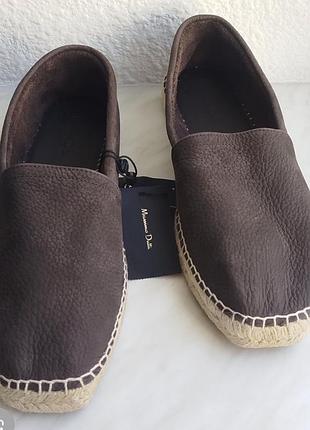 Еспадрілі шкіряні massimo dutti р.42(27см)