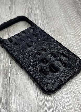 Чохол класу люкс для iphone 17 pro max зі шкіри крокодила, кайман, алігатор. чохол з пітона (чехол кожи крокодила, питона, страуса, акулы)