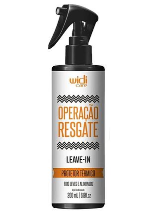 Крем для увлажнения и гладкости волос widi care operaço resgate leave-in condicionante, 200 мл