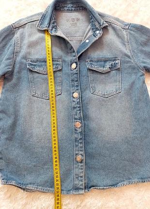 Джинсова рубашка куртка primark сорочка 3