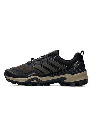 Чоловічі кросівки adidas terrex skychaser gtx black brown beige