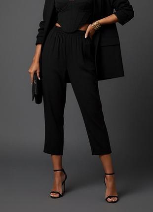 Черные легкие джоггеры prettylittlething на резинке, размер uk 8 (s/36)