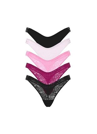 Набор трусиков victoria's secret pink тонг
