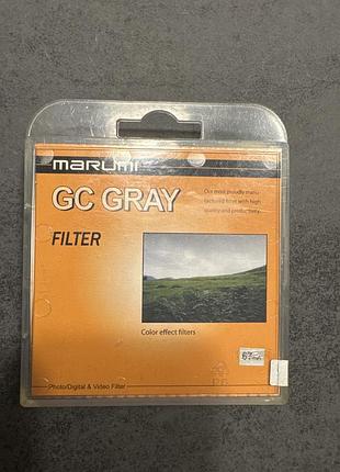 Градієнтний світлофільтр marumi gc-gray 67mm