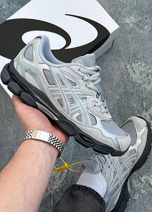 Кроссовки asics gel-nyc mid grey sheet rock